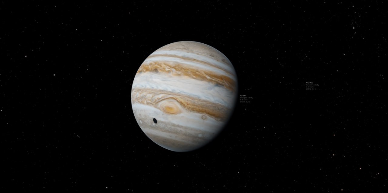 Тестирование теней от спутников / планет.